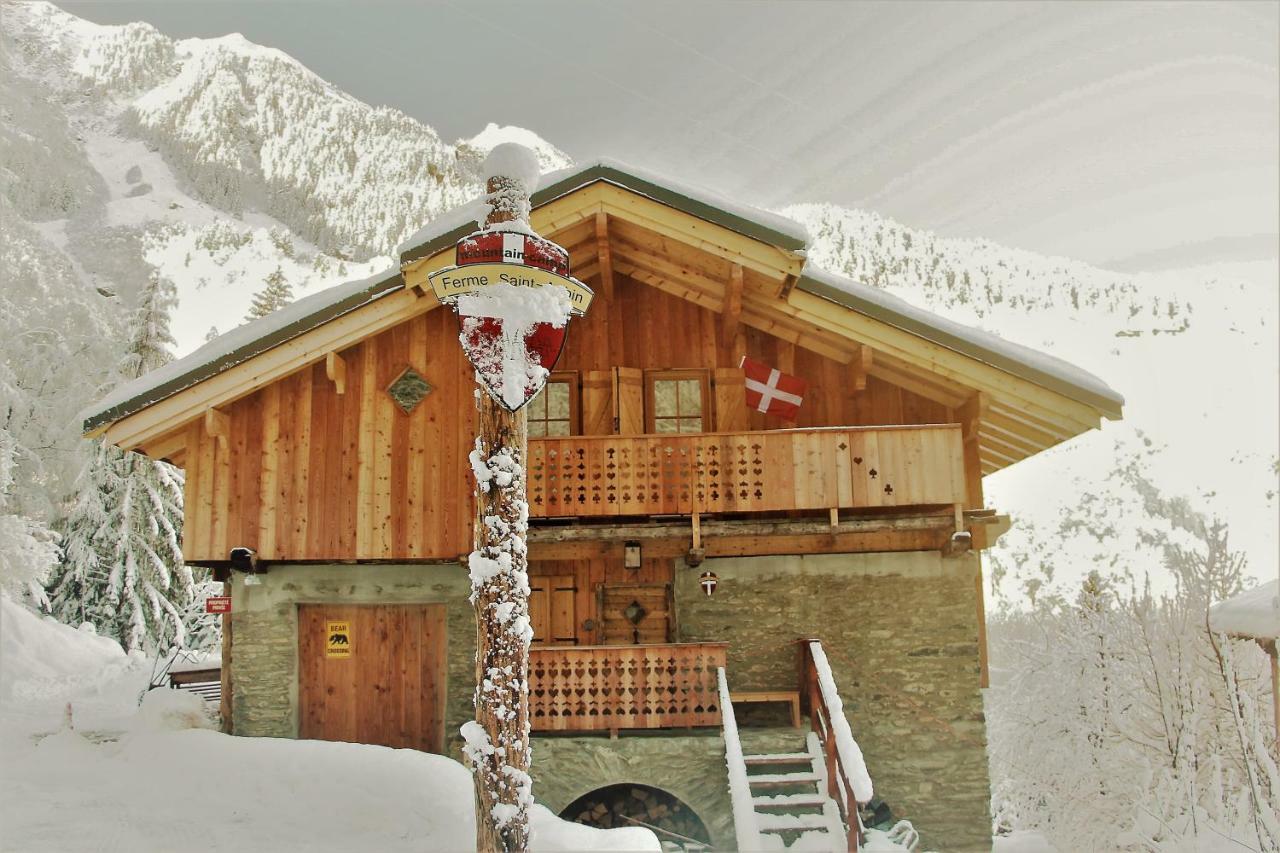 Ferienwohnung Ferme Saint-Aubin Sainte-Foy-Tarentaise Exterior foto